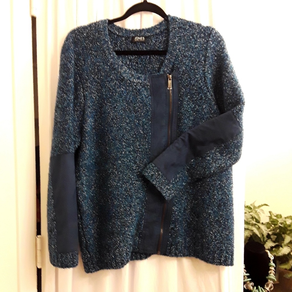 Jones New York NWOT blue sweater jacket plus 2X